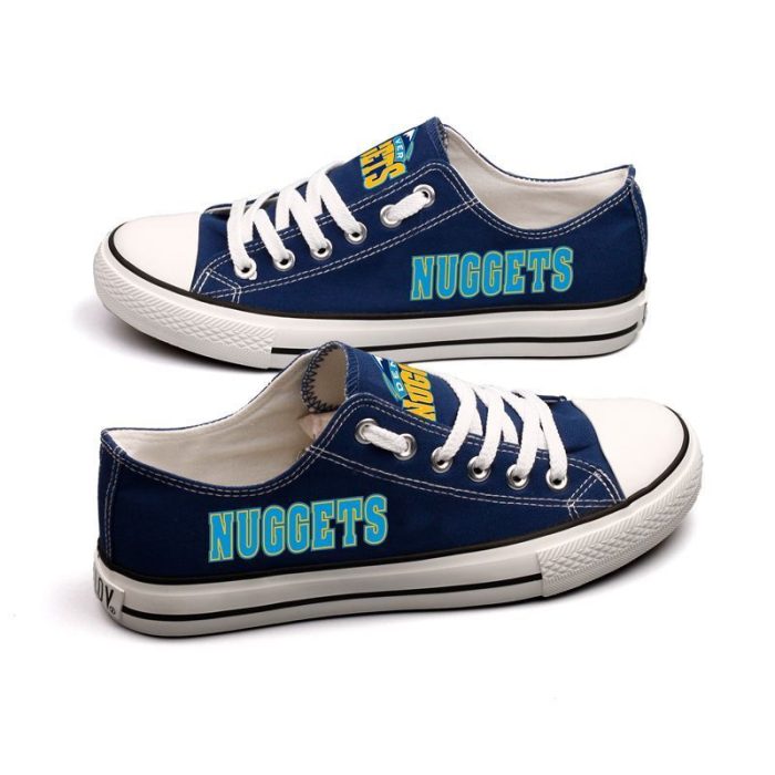 Denver Nuggets NBA Basketball 4 Gift For Fans Low Top Custom Canvas Shoes
