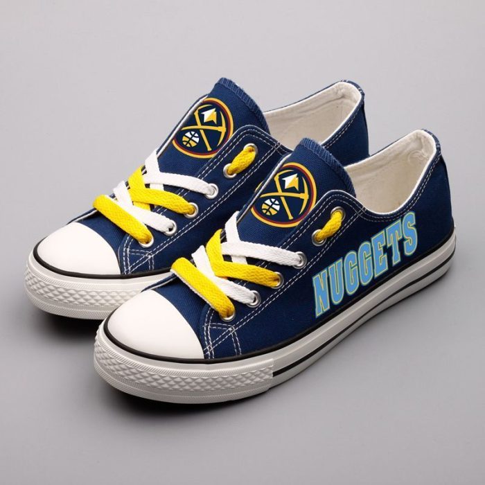 Denver Nuggets NBA Basketball 5 Gift For Fans Low Top Custom Canvas Shoes