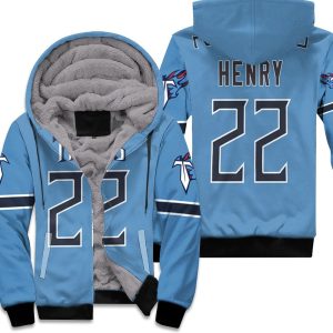 Derrick Henry Tennessee Titans Game Light Blue 2019 Inspired Style Unisex Fleece Hoodie