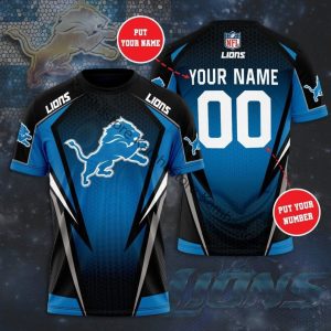 Detroit Lions 26 Gift For Fan Personalized 3D T Shirt Sweater Zip Hoodie Bomber Jacket