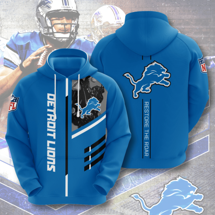 Detroit Lions 3D Hoodie