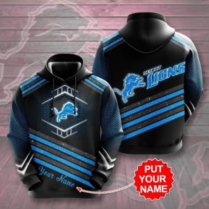 Detroit Lions 49 Gift For Fan Personalized 3D T Shirt Sweater Zip Hoodie Bomber Jacket