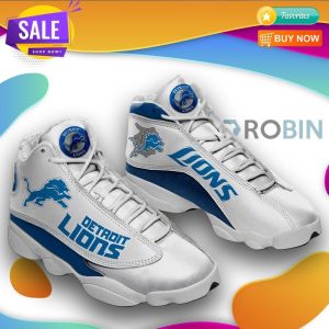 Detroit Lions Air Jordan 13 Shoes Football Sneakers