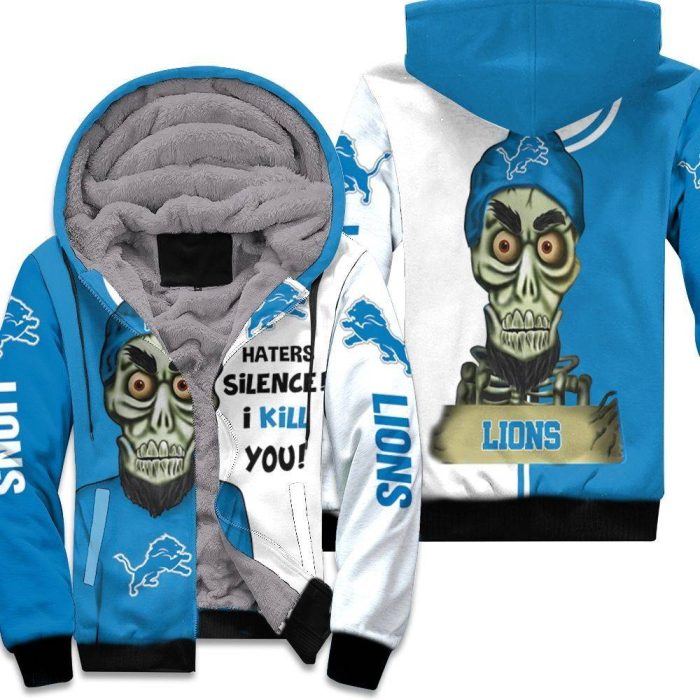 Detroit Lions Haters I Kill You 3D Unisex Fleece Hoodie