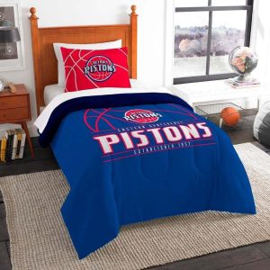 Detroit Pistons Bedding Set- 1 Duvet Cover & 2 Pillow Cases