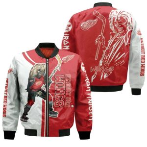 Detroit Red Wings And Zombie For Fans Bomber Jacket