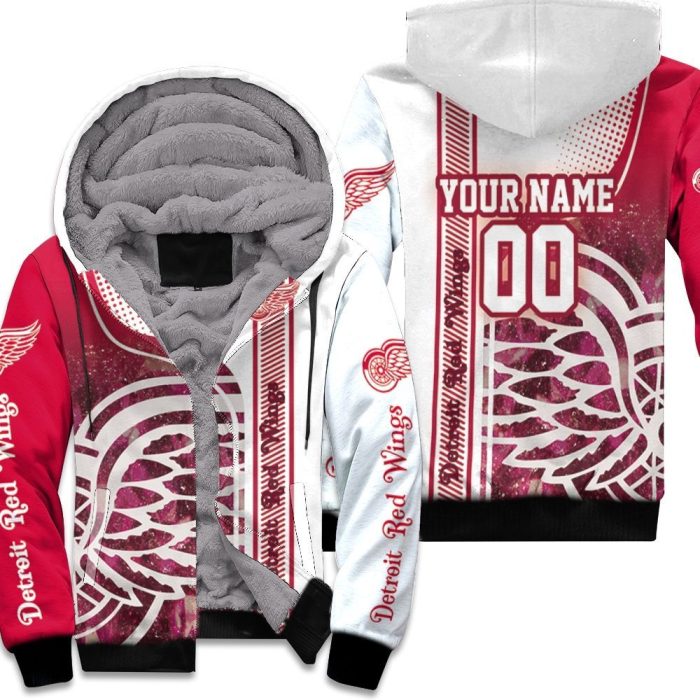 Detroit Red Wings Nhl 3D Personalized Unisex Fleece Hoodie