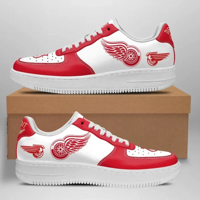 Detroit Red Wings Nike Air Force Shoes Unique Football Custom Sneakers