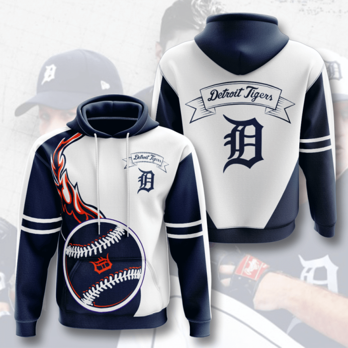 Detroit Tigers 3D Hoodie