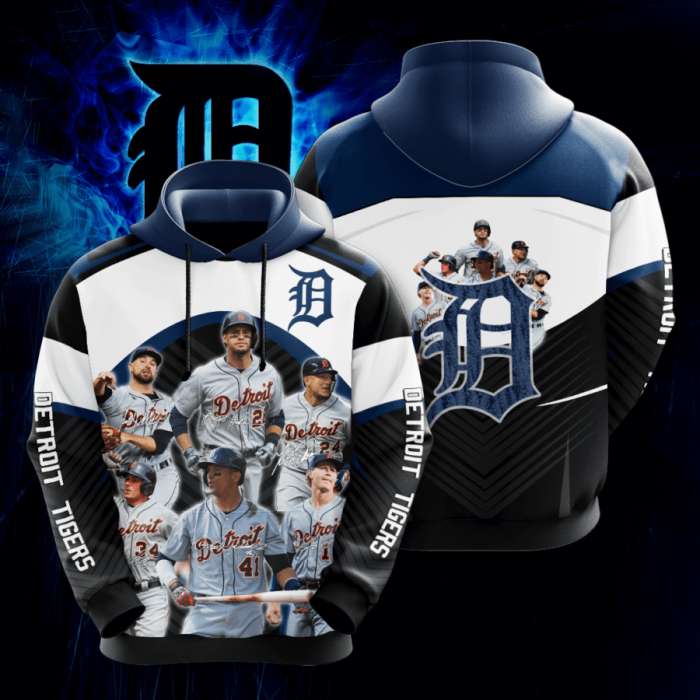 Detroit Tigers 3D Hoodie