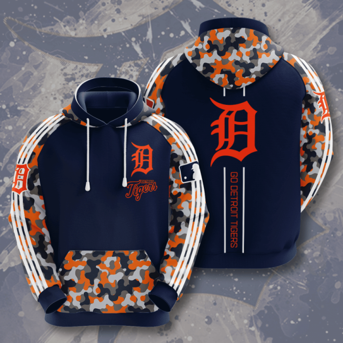 Detroit Tigers 3D Hoodie