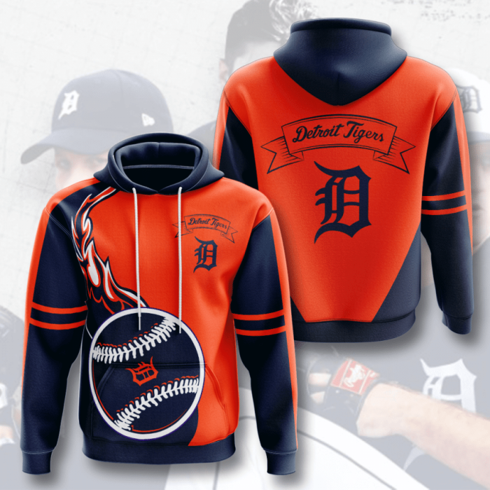 Detroit Tigers 3D Hoodie