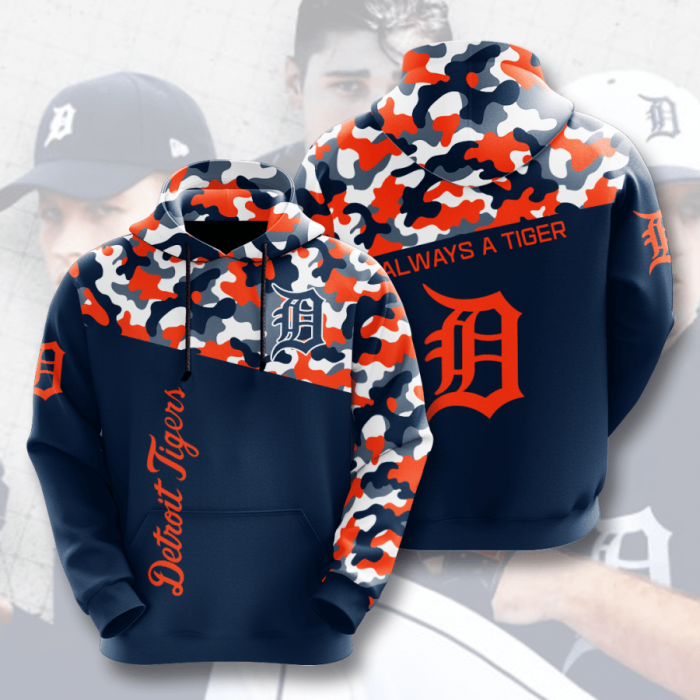 Detroit Tigers 3D Hoodie