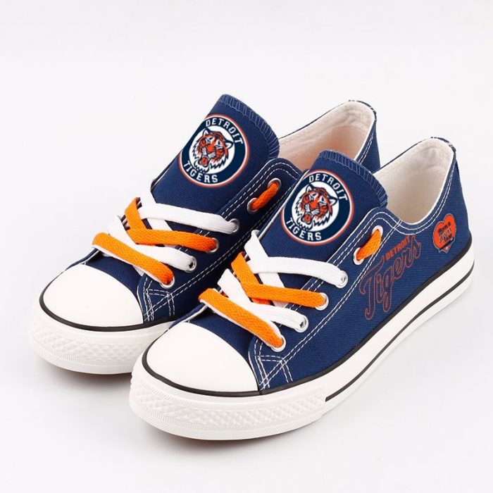 Detroit Tigers MLB Baseball 2 Gift For Fans Low Top Custom Canvas Shoes