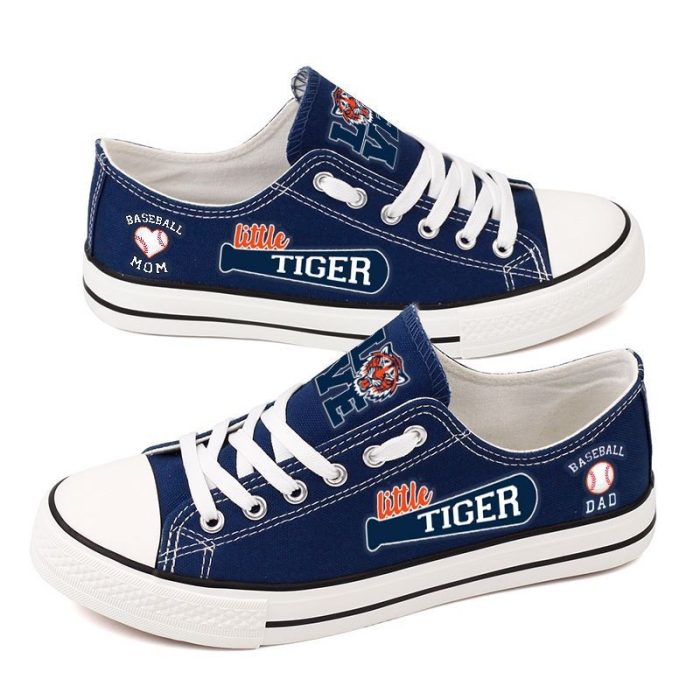 Detroit Tigers MLB Baseball 4 Gift For Fans Low Top Custom Canvas Shoes