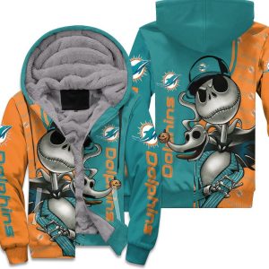 Dolphins Jack Skellington Halloween 3D Unisex Fleece Hoodie