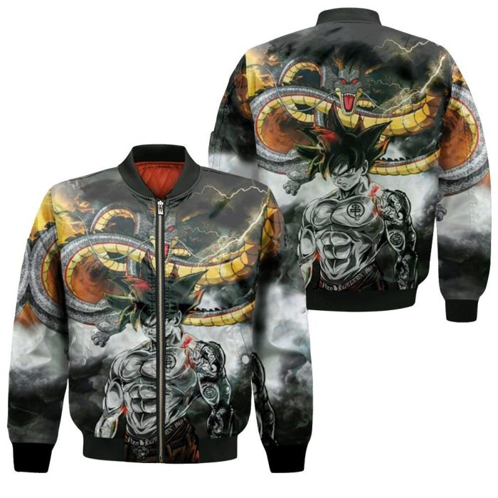 Dragon Ball Z Goku All Printed Style 3D Bomber Jacket