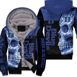 Duke Blue Devils Ncaa Skull 3D Unisex Fleece Hoodie