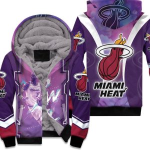 Dwyane Wade 3 Miami Heat Legend Vice Background For Fan Unisex Fleece Hoodie