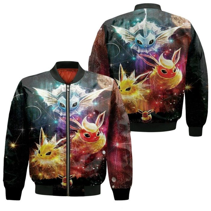 Eevee Evolutions Pokemon 3D Bomber Jacket