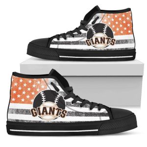 Flag Rugby San Francisco Giants MLB Custom Canvas High Top Shoes