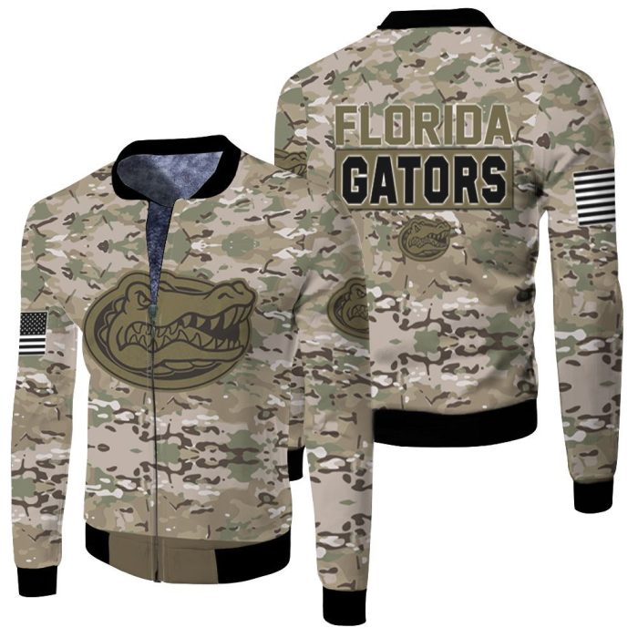 Florida Gators Camo Pattern For Gators Lover 3D Fleece Bomber Jacket