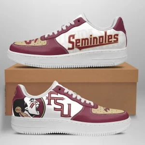Florida State Seminoles Nike Air Force Shoes Unique Football Custom Sneakers