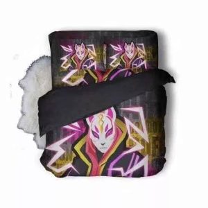 Fortnite Fox Drift #34 Duvet Cover Pillowcase Bedding Set Home Decor