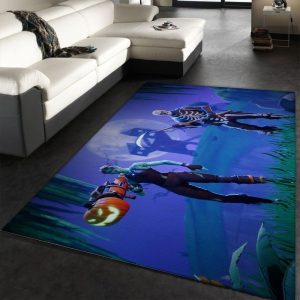 Fortnite Halloween Gaming Area Rug Living Room And Bed Room Rug