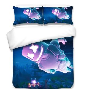Fortnite Marshmello DJ #5 Duvet Cover Pillowcase Bedding Set