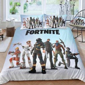 Fortnite Team #12 Duvet Cover Pillowcase Bedding Set Home Decor