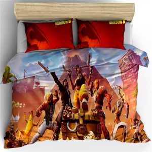 Fortnite Team #29 Duvet Cover Pillowcase Bedding Set Home Bedroom Decor