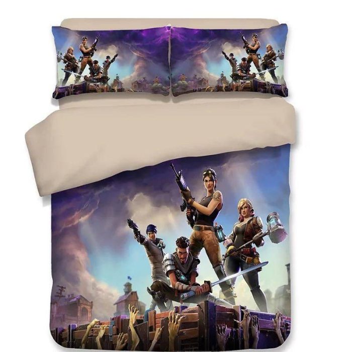 Fortnite Team #3 Duvet Cover Bedding Set Pillowcase