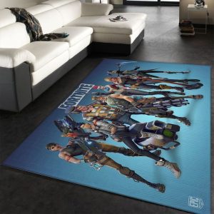 Fortnite Team Gaming Area Rug Living Room And Bed Room Rug