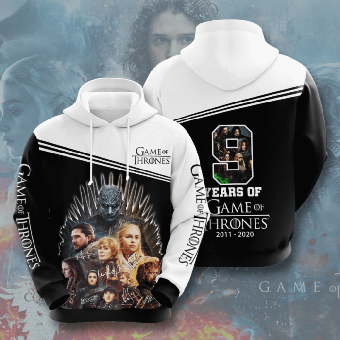 Game Of Thrones 3D Hoodie