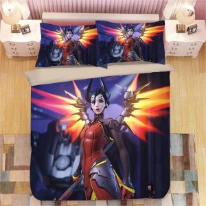 Game Overwatch DVA Tracer Mercy Widowmaker Symmetra #11 Duvet Cover Pillowcase Bedding Set Home Decor