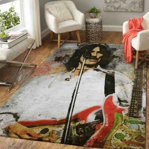 George Harrison The Beatles Band The Legend For Beatles Fans 4 Area Rug Living Room And Bed Room Rug