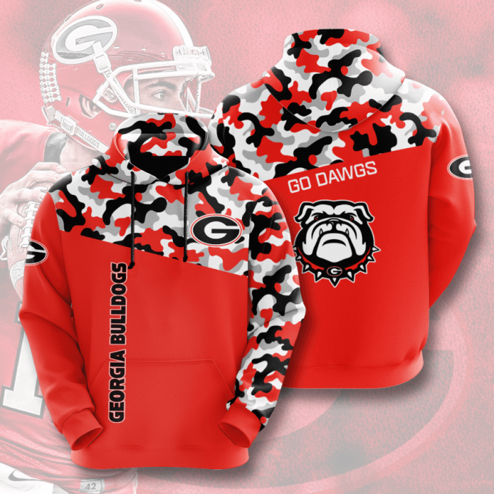 Georgia Bulldogs 3D Hoodie