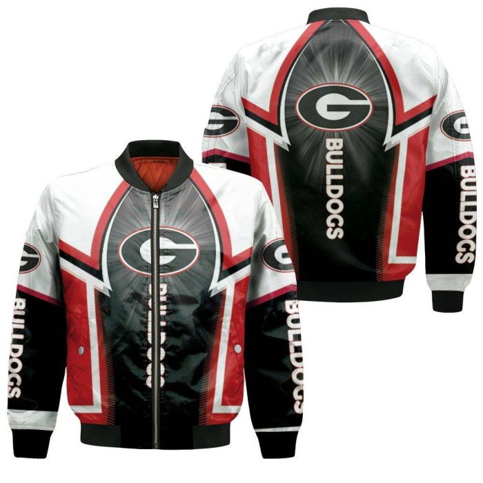 Georgia Bulldogs Fan 3D Bomber Jacket