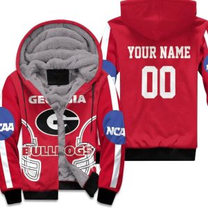Georgia Bulldogs Ncaa Fan Mascot 3D Personalized Unisex Fleece Hoodie