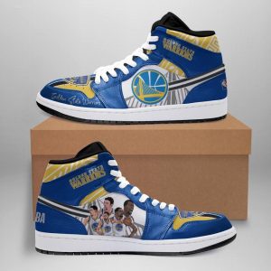 Golden State Warriors 2 Air Jordan 1 Sport Custom Sneakers