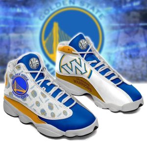 Golden State Warriors Basketball Air Jordan 13 Custom Sneakers Nba