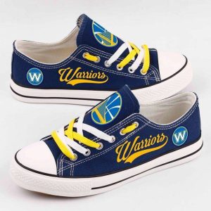 Golden State Warriors NBA Basketball 2 Gift For Fans Low Top Custom Canvas Shoes