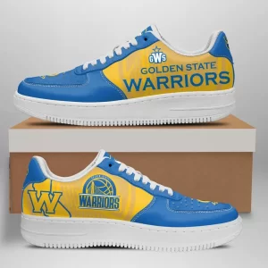 Golden State Warriors Nike Air Force Shoes Unique Basketball Custom Sneakers