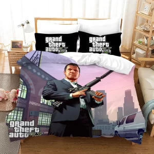 Grand Theft Auto #15 Duvet Cover Pillowcase Bedding Set Home Decor