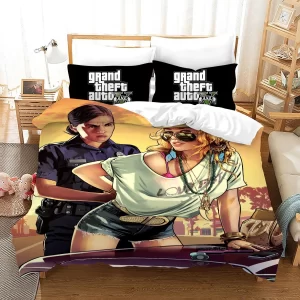 Grand Theft Auto #2 Duvet Cover Pillowcase Bedding Set Home Decor