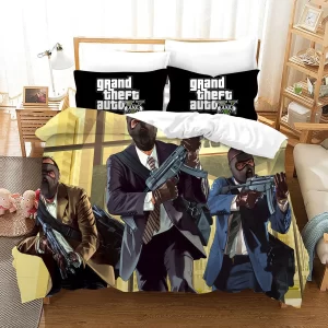 Grand Theft Auto #3 Duvet Cover Pillowcase Bedding Set Home Decor