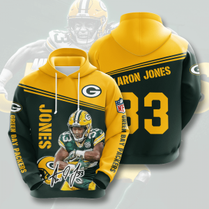 Green Bay Packers Aaron Jones 33 3D Hoodie