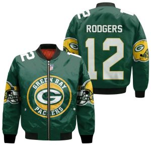 Green Bay Packers Aaron Rodgers 12 3D Bomber Jacket