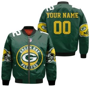 Green Bay Packers Aaron Rodgers 12 3D Personalized Bomber Jacket